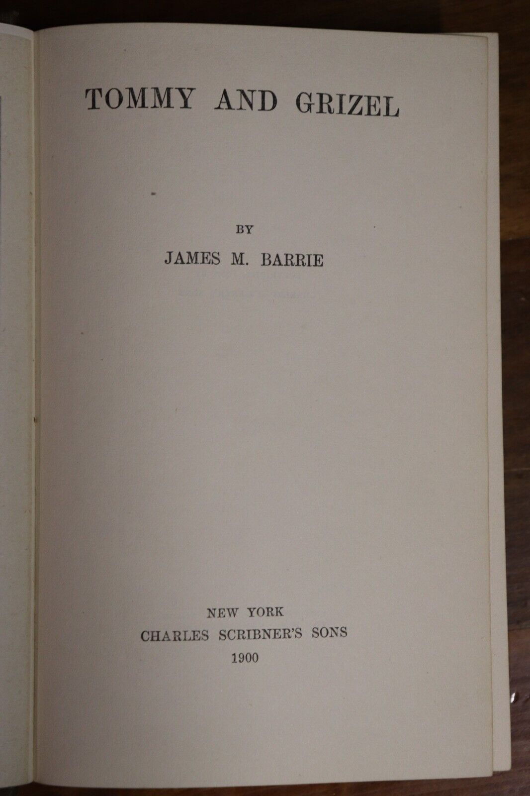 1900 Tommy and Grizel by James Barrie Antique Scottish Literature Fiction Book