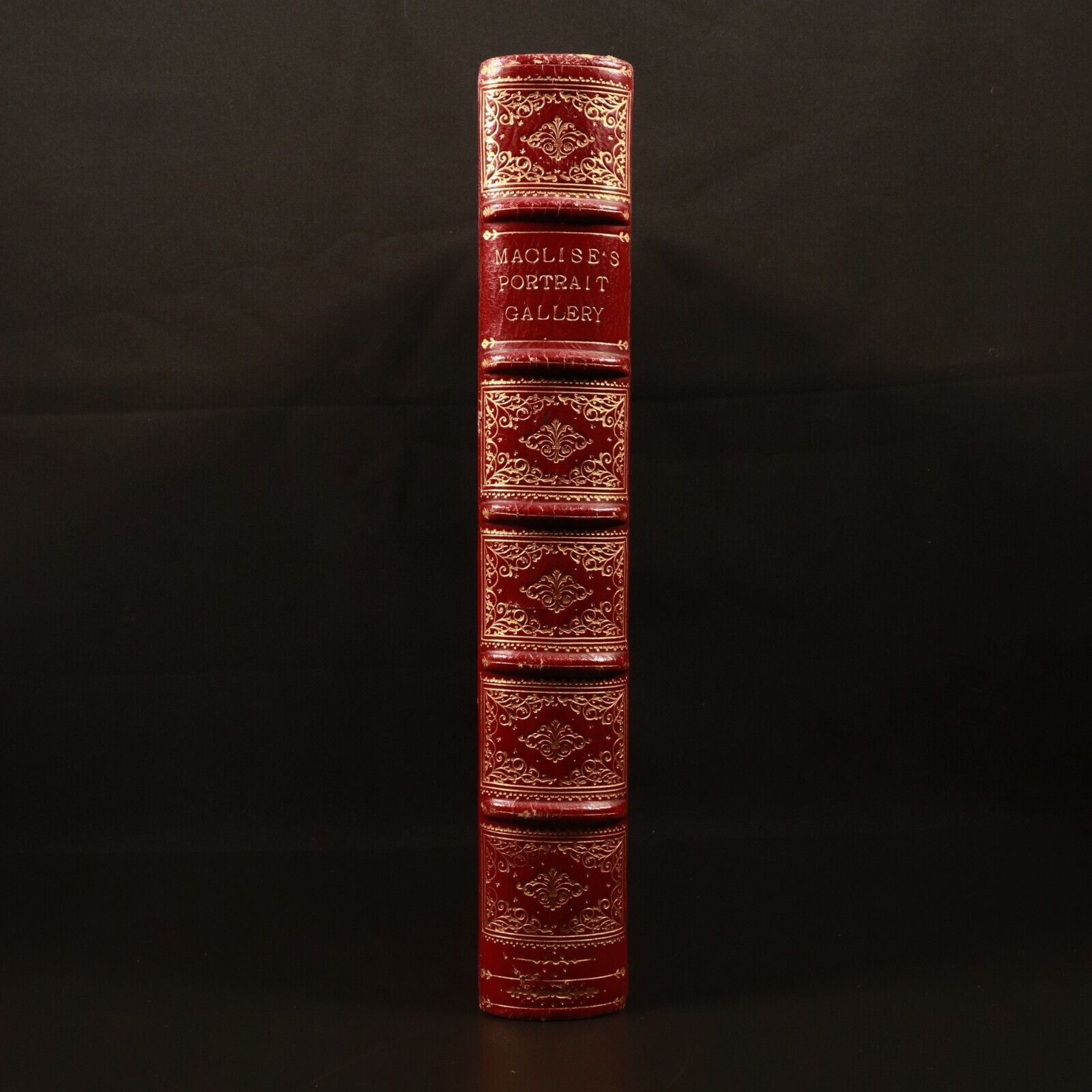 c1874 Maclise's Portrait Gallery Literary Characters Antique Literary Art Book