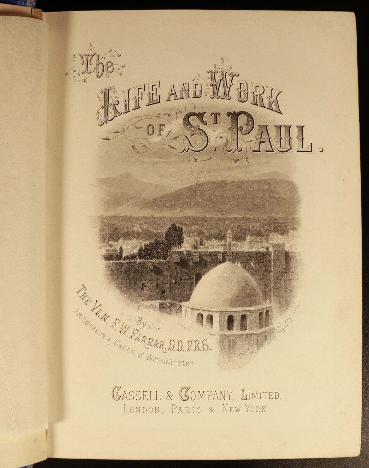 1883 Life & Work Of St Paul by F.W. Farrar Antique Theology Book Illustrated