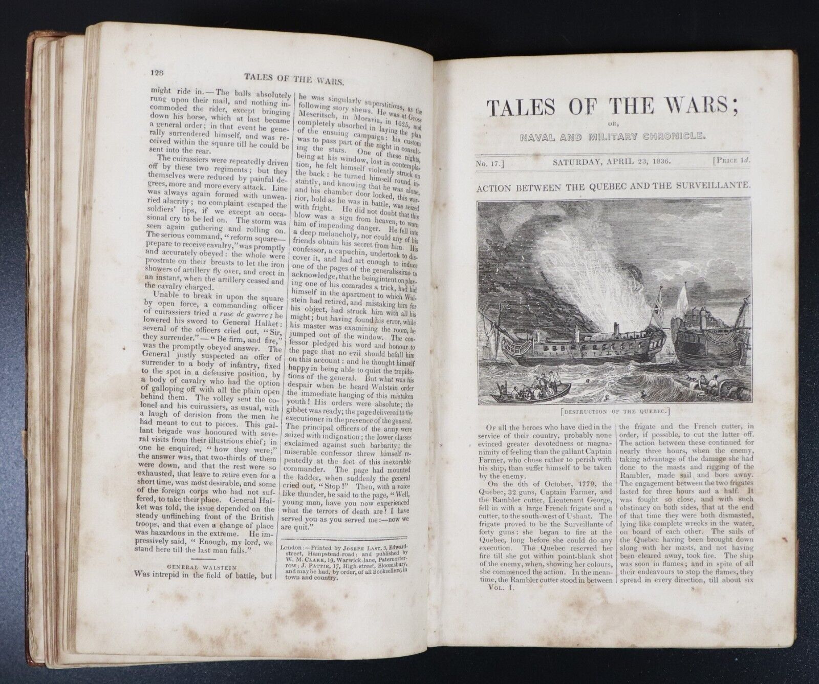 1836 4vol Tales Of The Wars Naval Military Antiquarian British History Book Set