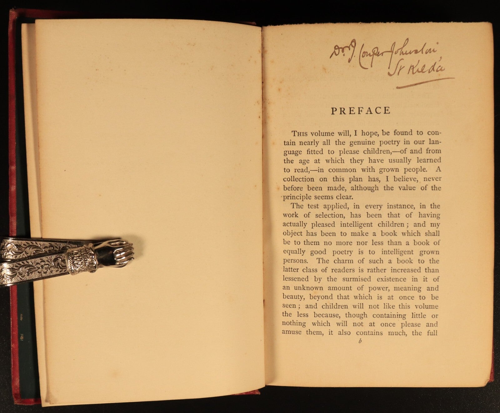 1864 The Childrens Garland Poetry Selected by C. Patmore Antique Childrens Book