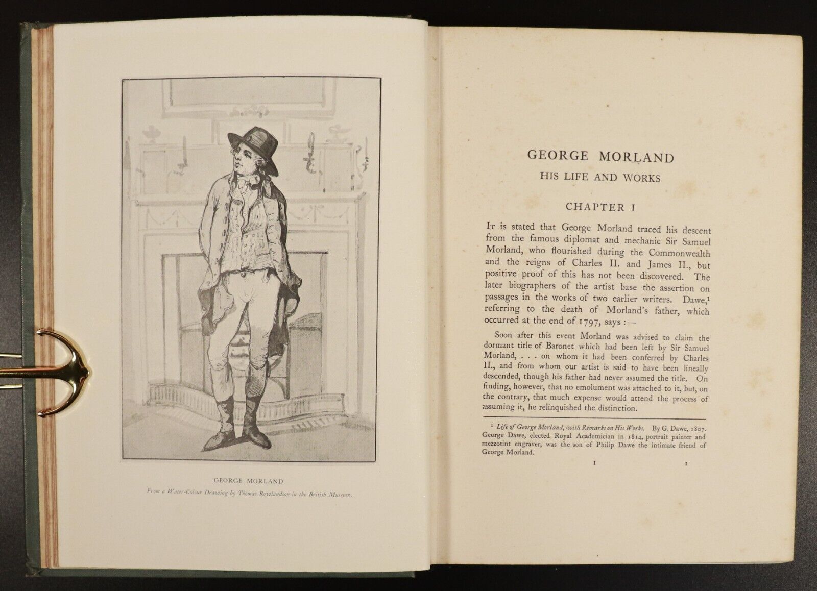 1907 George Morland: His Life & Works Antique British Art History Book