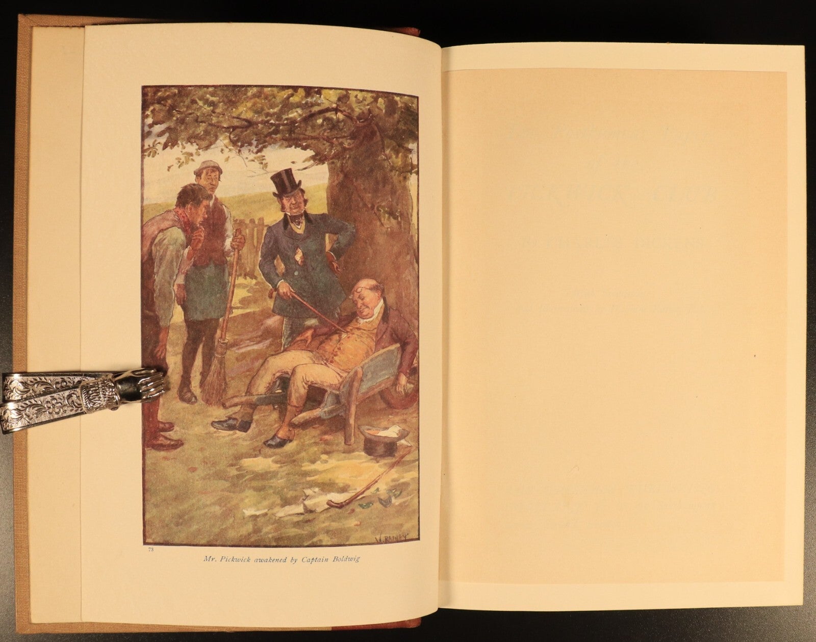 1912 The Pickwick Club by Charles Dickens Antique Fiction Book Gresham V2