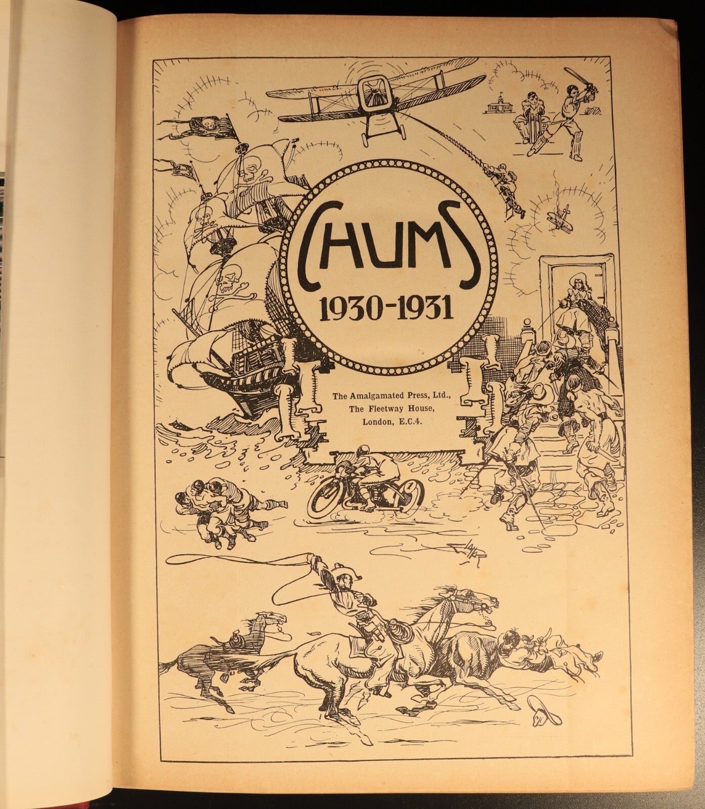 Chums 1930 Illustrated Paper For Boys Antique Illustrated British Childrens Book