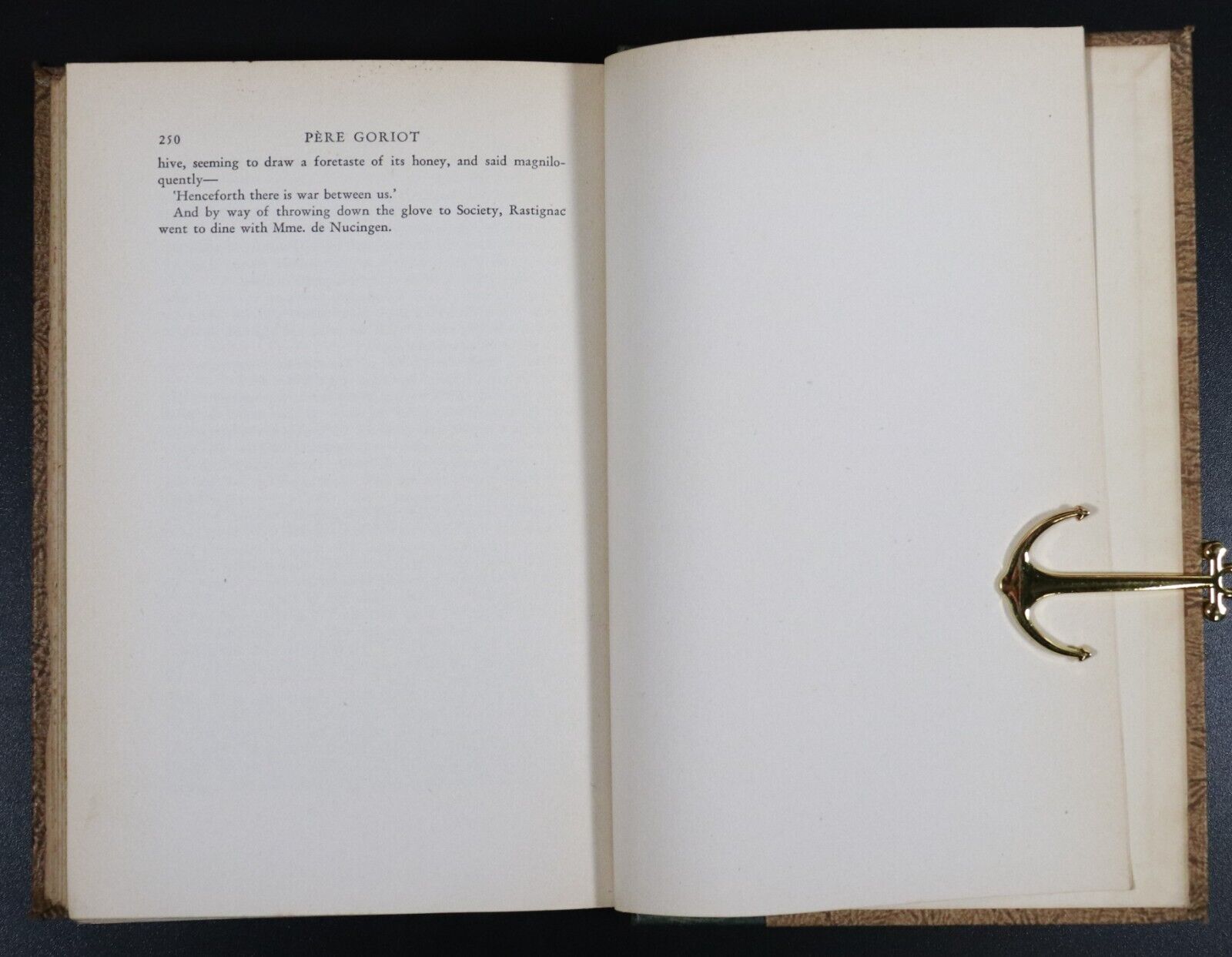 c1950 Peret Goriot by Honore De Balzac - Art Type Edition - Vintage Fiction Book