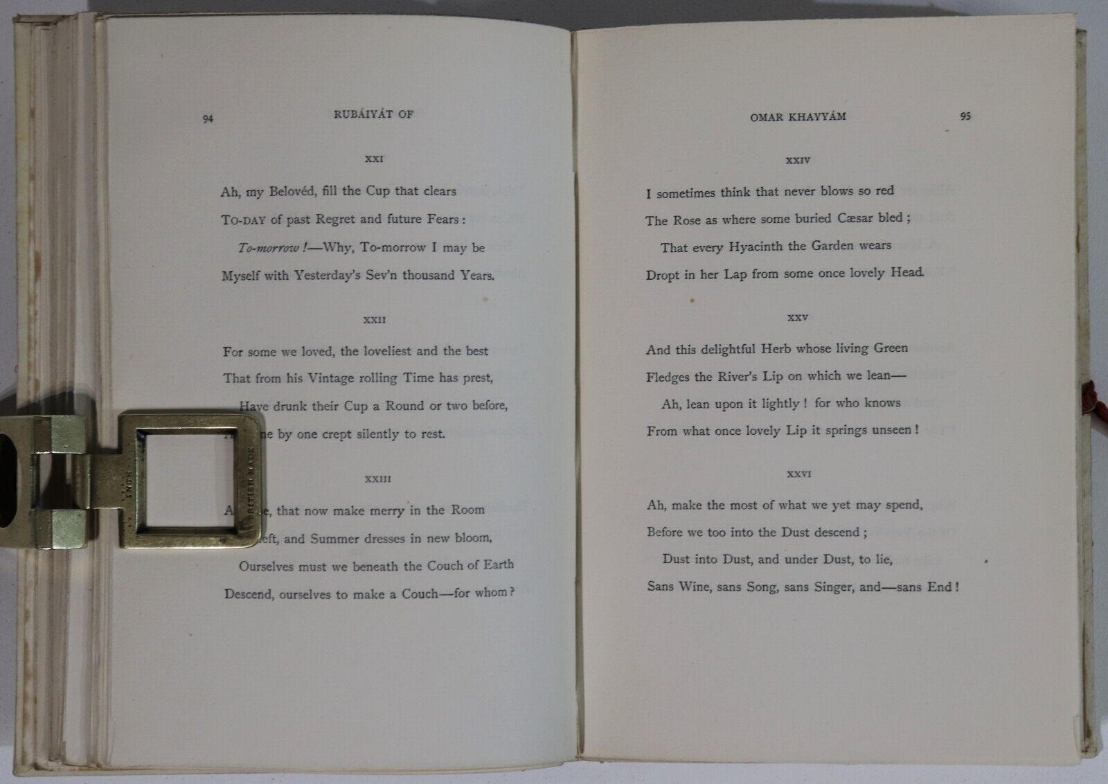 1907 Rubaiyat Of Omar Khayyam Antique Classic Persian Philosophy Literature Book