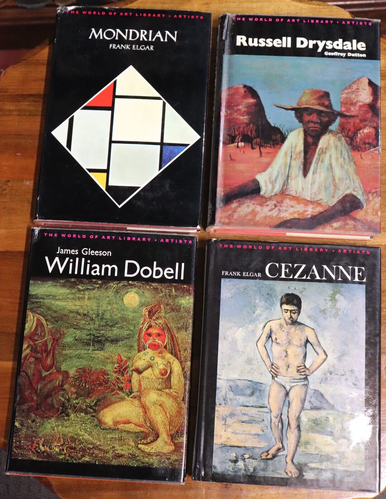 1969 4vol The World Of Art Library Vintage Art Book Mondrian Cezanne Dobell etc