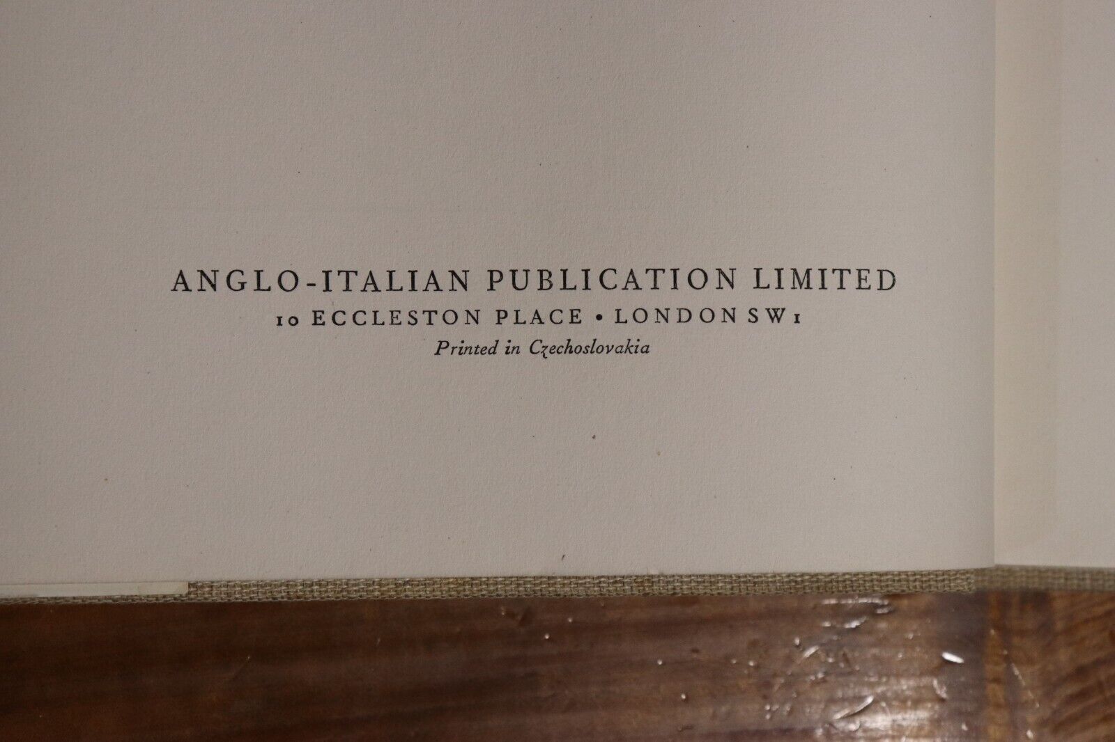 c1961 Italy: A Book Of Photographs Vintage Italian Photographic History Book