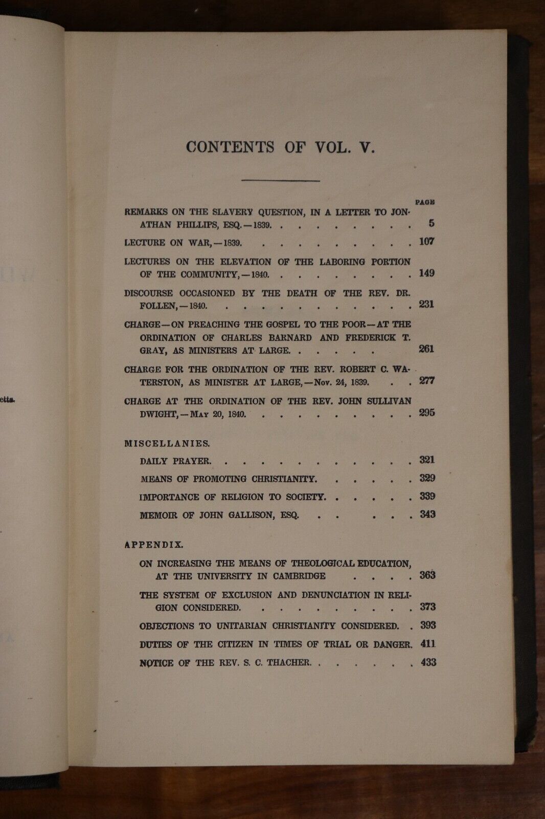 1869 The Works Of William E Channing Antique American Theology Book Vol. 5