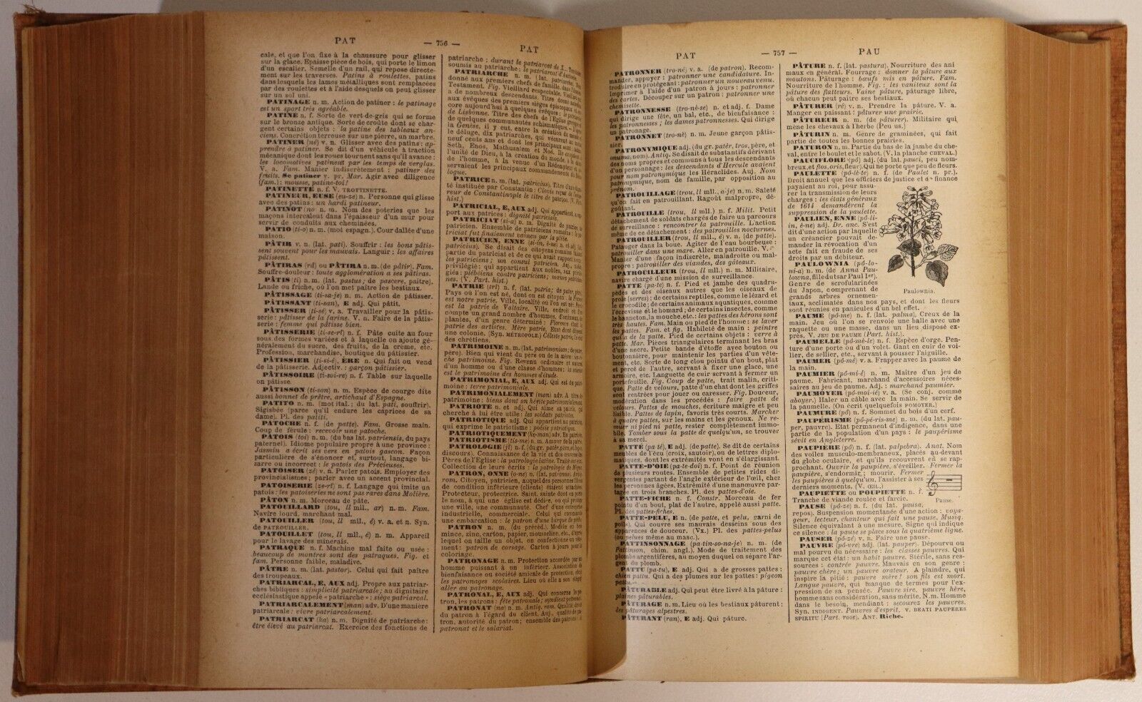 1927 Nouveau Petit Larousse Illustre Antique French Encyclopaedia Reference Book
