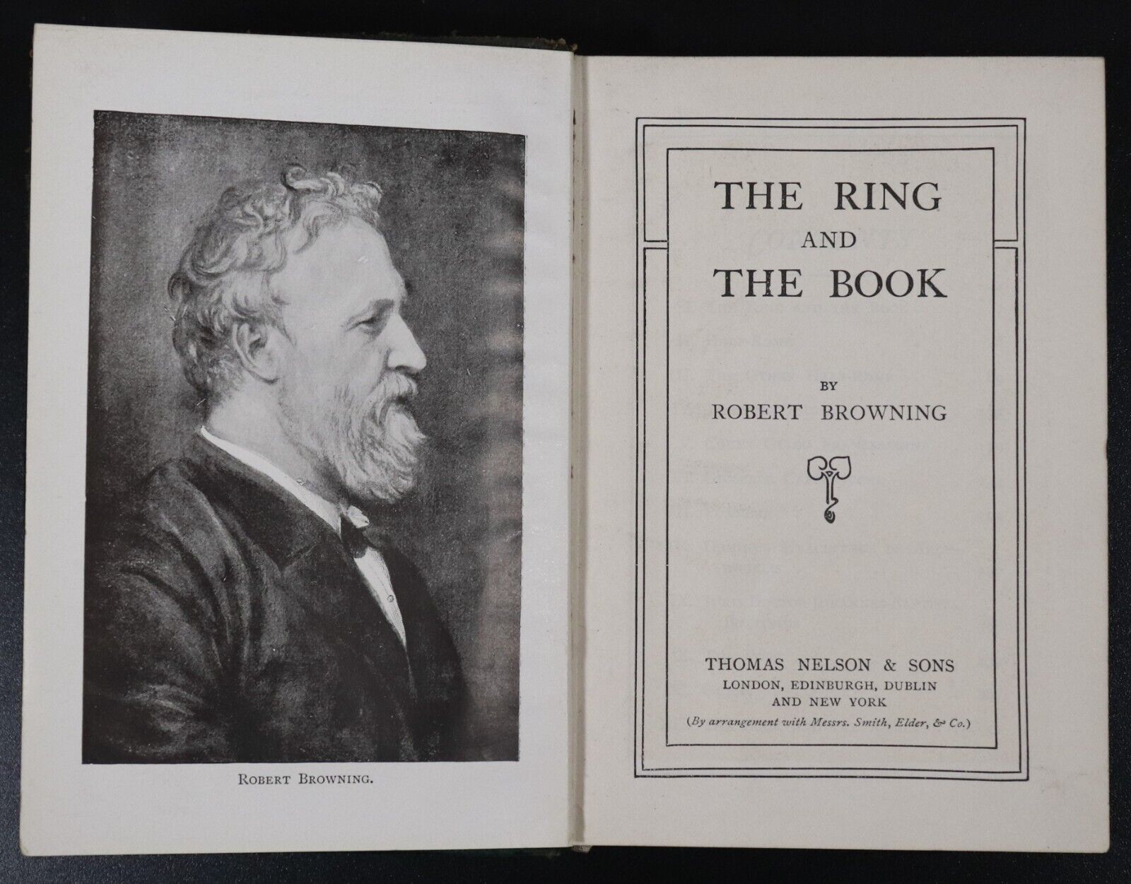 c1900 The Ring & The Book by Robert Browning Antique Literature Book - 0
