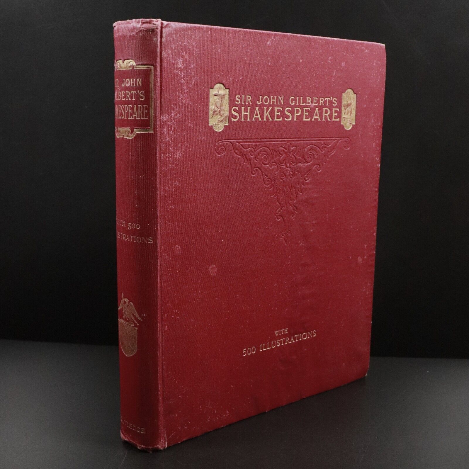 c1915 Sir John Gilbert's Shakespeare by Howard Staunton Antique Literature Book