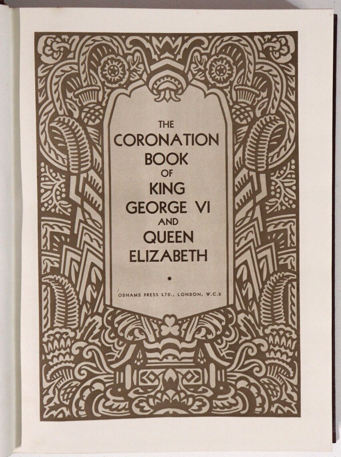 1937 Coronation Book Of King George VI Antique British Royal History Book