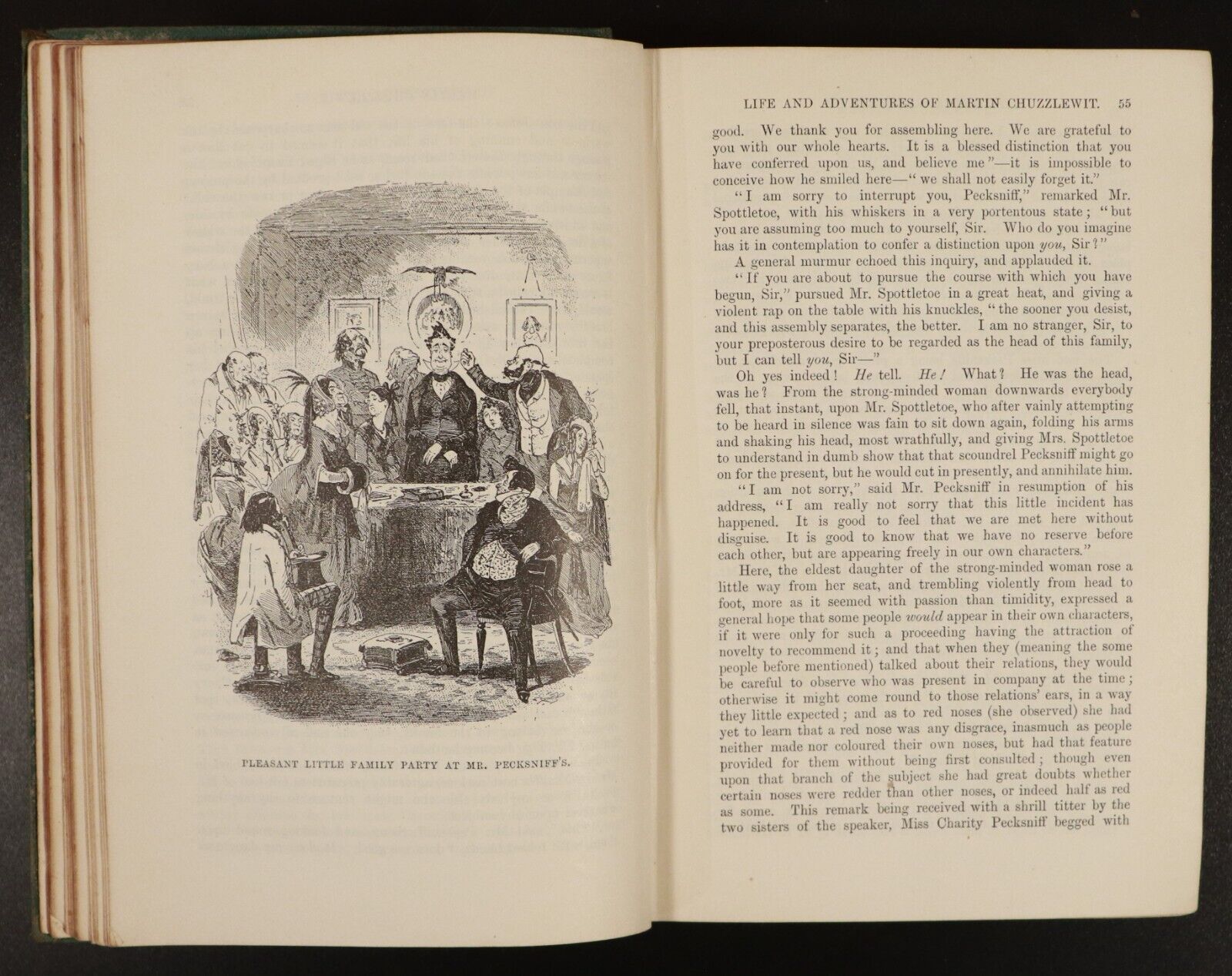 1922 Martin Chuzzlewit by Charles Dickens Antique Classic Literature Book 2