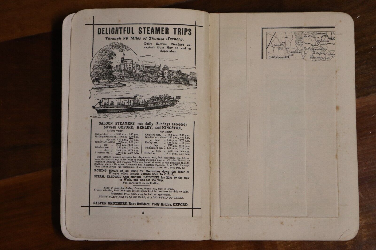 c1920 Guide To Chichester: Ward Lock & Co Antique Travel Guide Book w/Maps