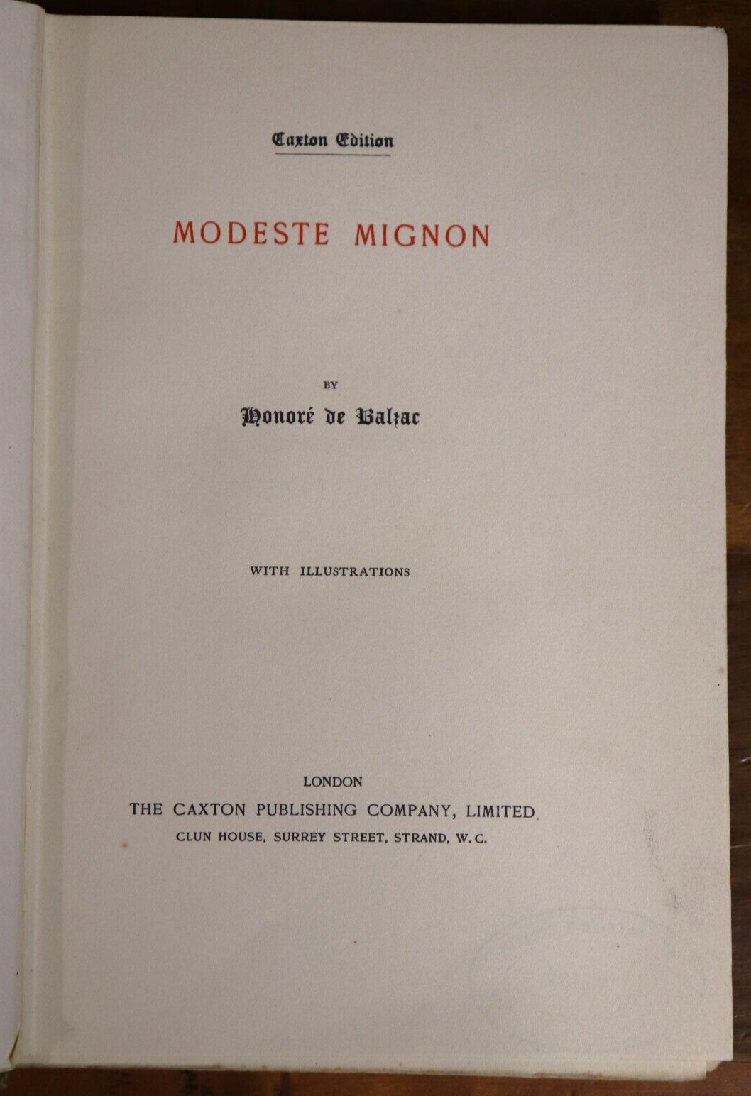 1896 Modeste Mignon by Honoré de Balzac Antique French Fiction Biography Book - 0