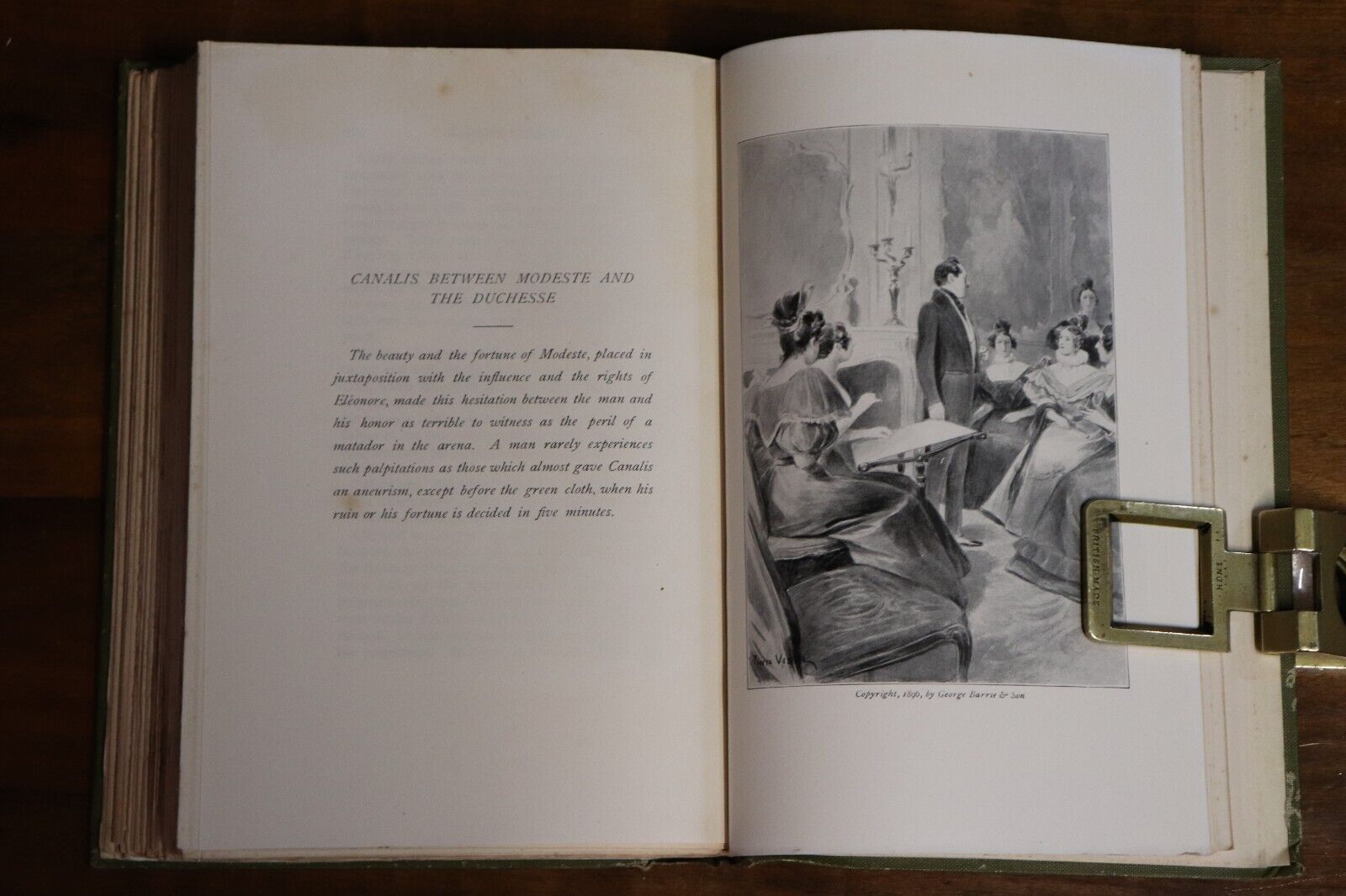 1896 Modeste Mignon by Honoré de Balzac Antique French Fiction Biography Book