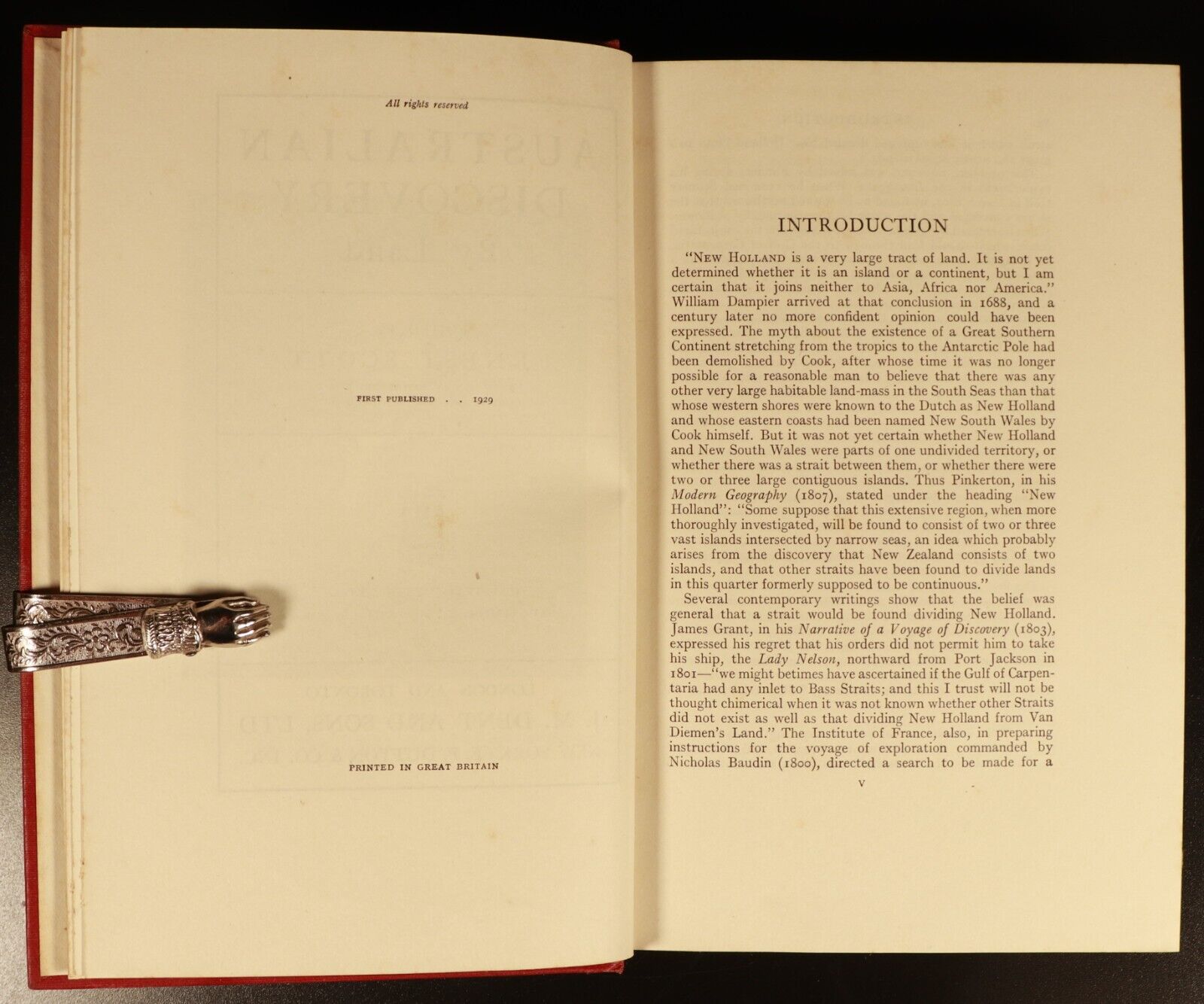 1929 2vol Australian Discovery by Sea & Land by E. Scott Antique History Books