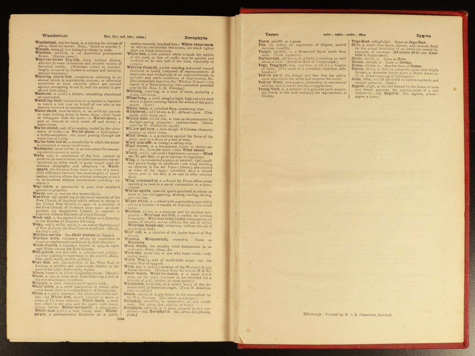 Chambers's Twentieth Century Dictionary 1931 Antique British Reference Book