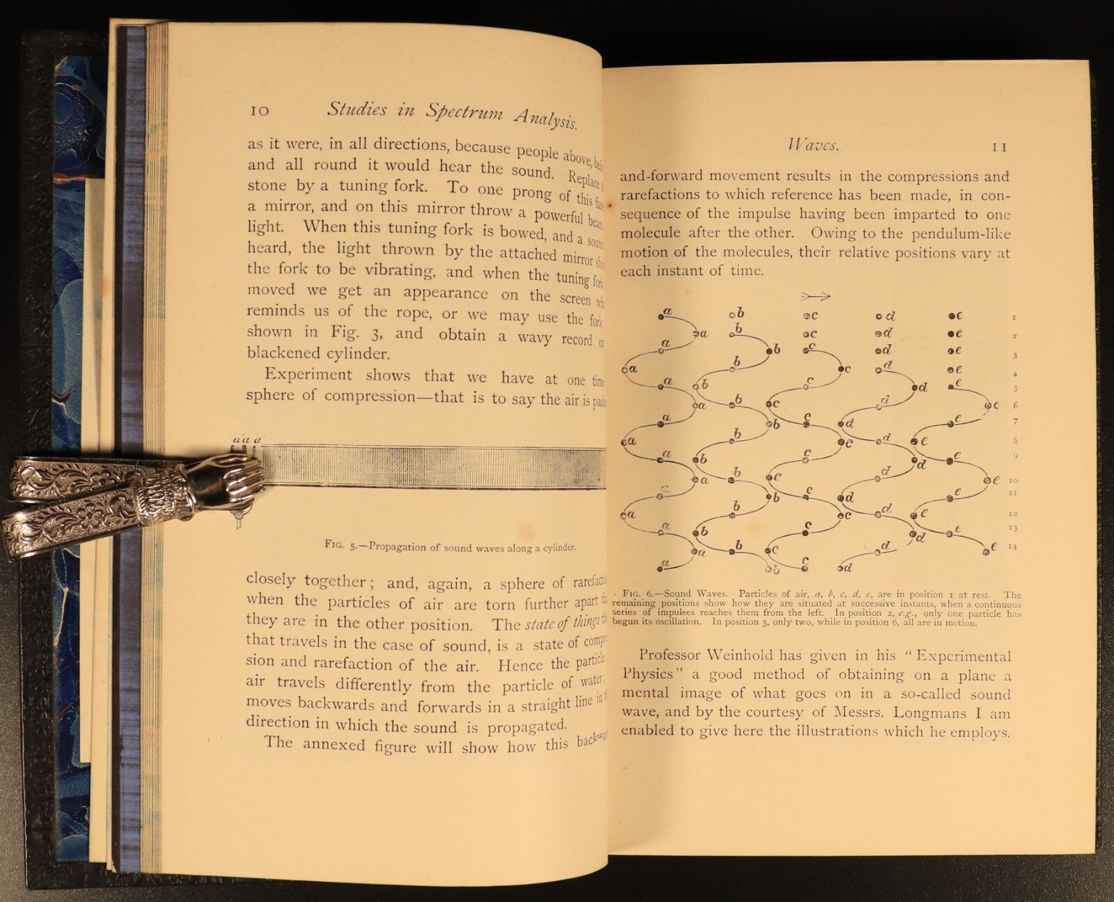 1894 Studies In Spectrum Analysis by JN Lockyer Antique Science Reference Book