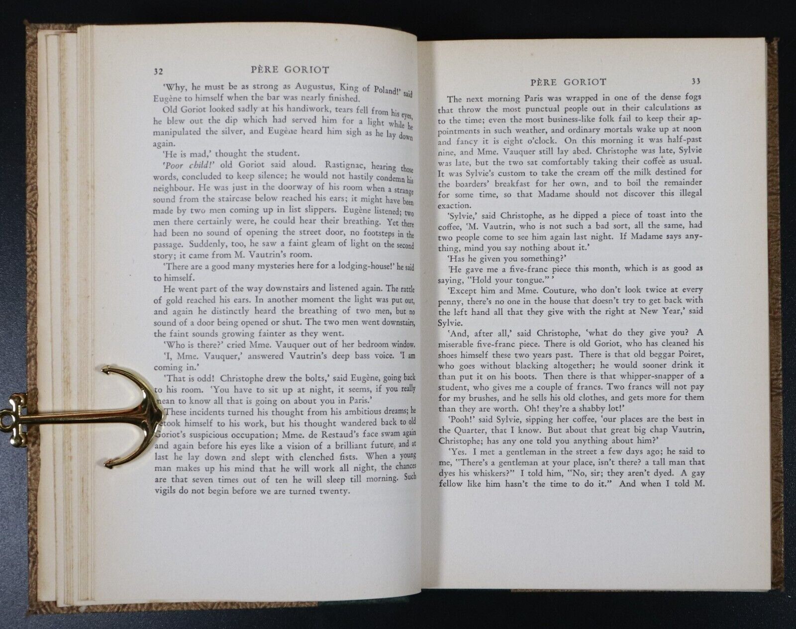 c1950 Peret Goriot by Honore De Balzac - Art Type Edition - Vintage Fiction Book