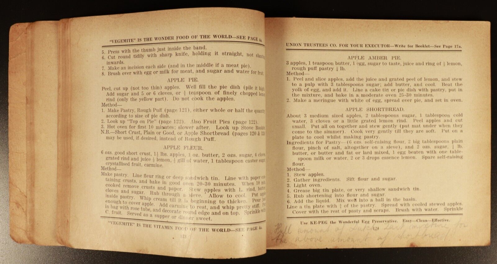 Miss Drake's Home Cookery 1935 Antique Australian Cook Book + Recipes