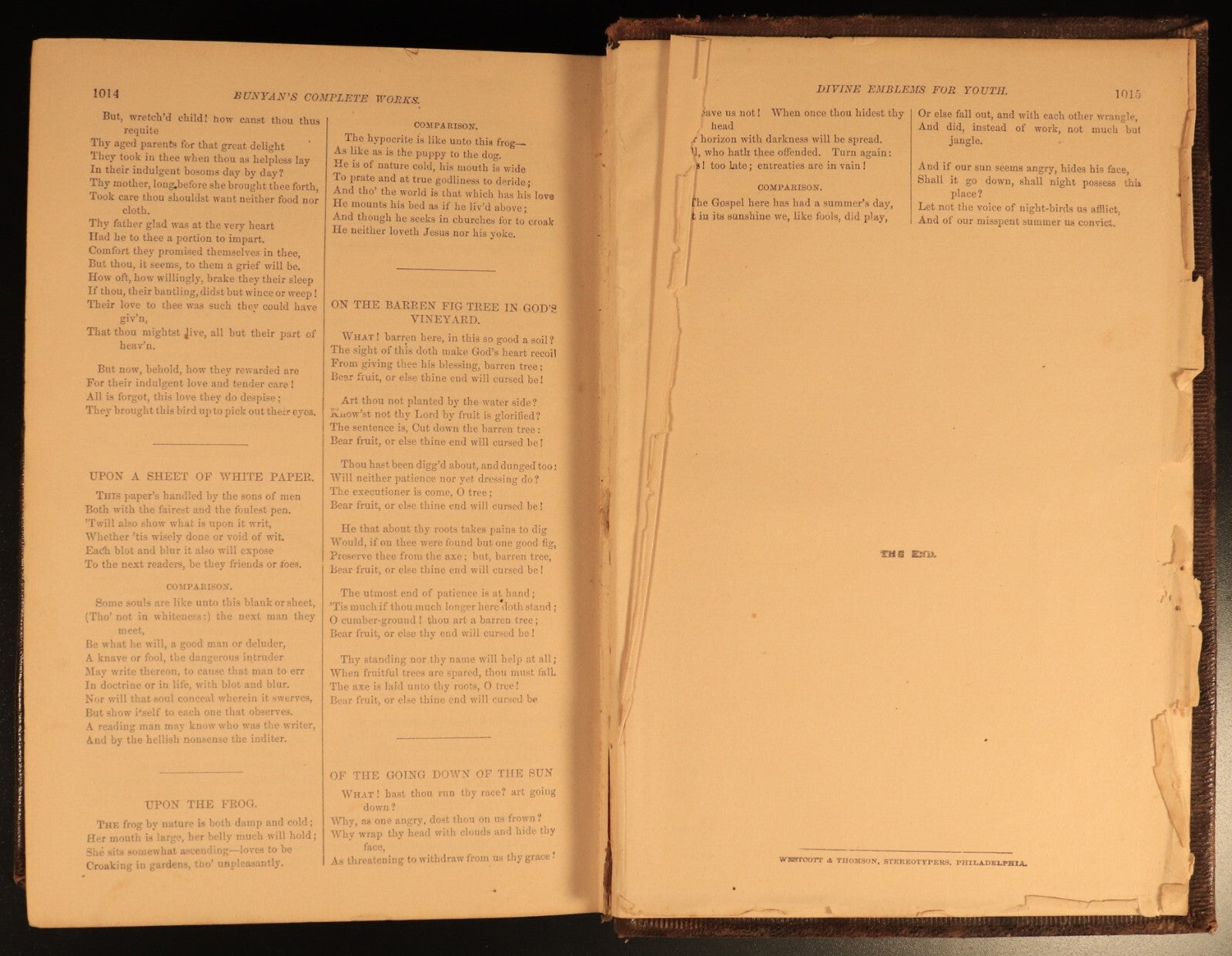 1877 Complete Works Of John Bunyan Antique Illustrated Christian Literature Book