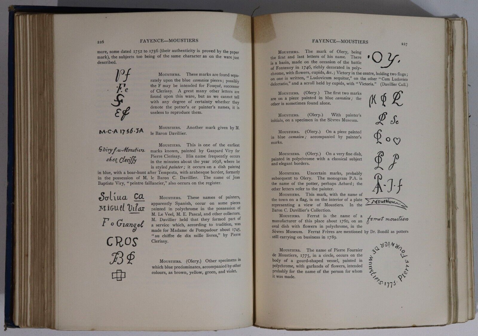 1903 Marks & Monograms On Pottery & Porcelain Antique Collectors Reference Book