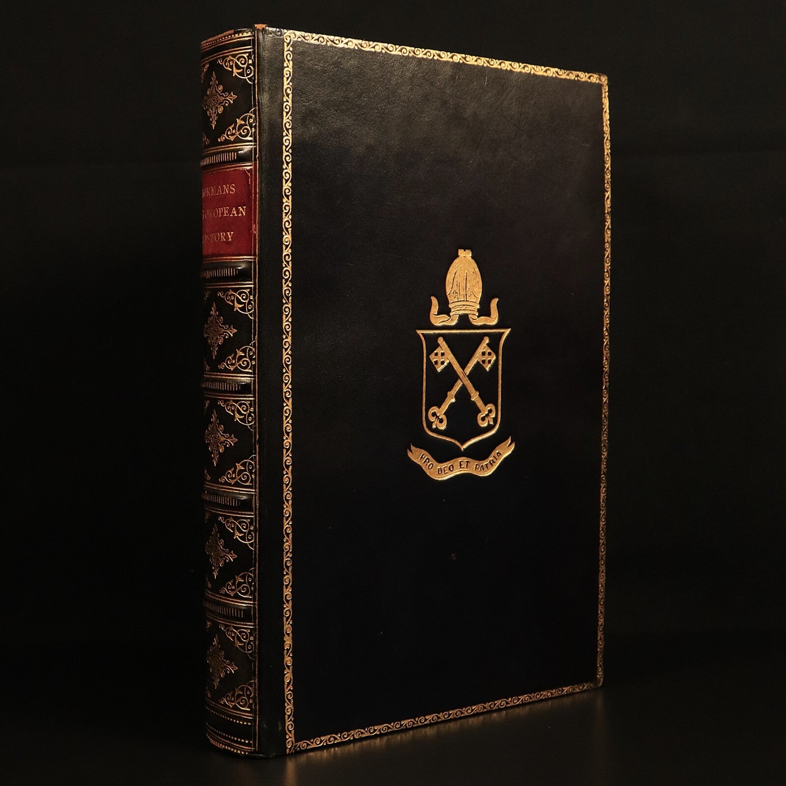 The Normans In European History by CH Haskins 1916 Antique Book Leather Binding