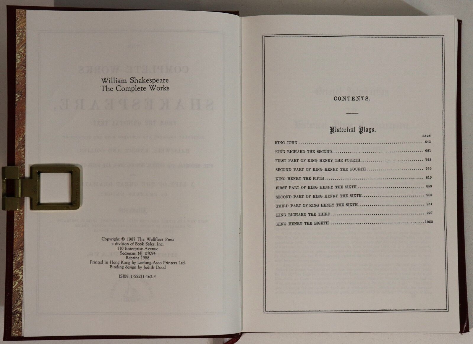 1987 3vol The Complete Works of Shakespeare Classic Literature Book Set