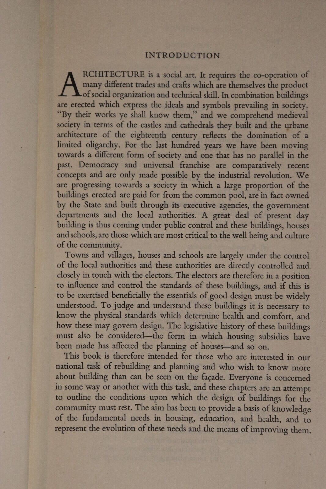 1948 Building For The People by Richard Sheppard Antique Architecture Book