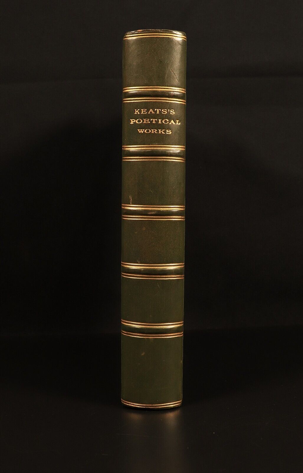 The Poetical Works Of John Keats 1931 Antique British Poetry Book Leather Bind