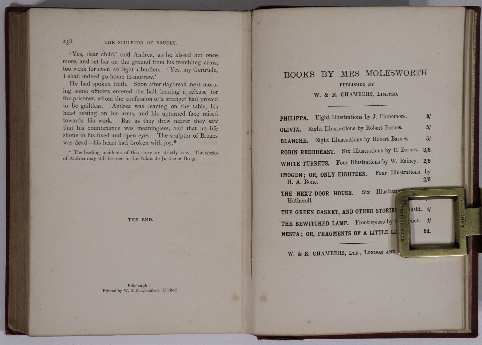 1897 The Half-Caste: Governess's Tale by Dinah Craik Antique Fiction Book