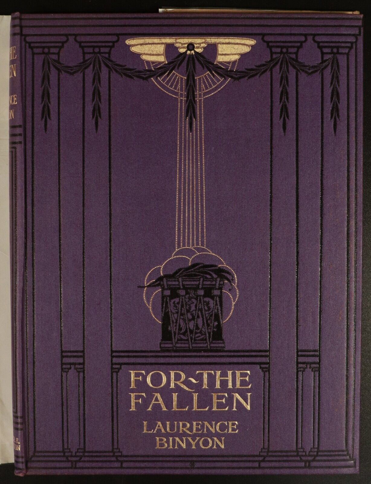 c1917 For The Fallen & Other Poems by Laurence Binyon 1st Ed Antique Poetry Book