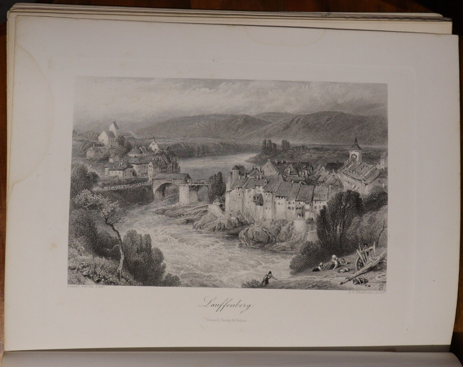 c1880 Picturesque Europe - Division 17 Rare Antiquarian Engravings Plates Book