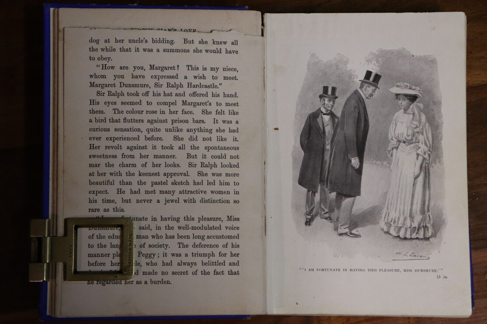 c1910 A Strong Man's Love by David Lyall Antique Scottish Fiction Book