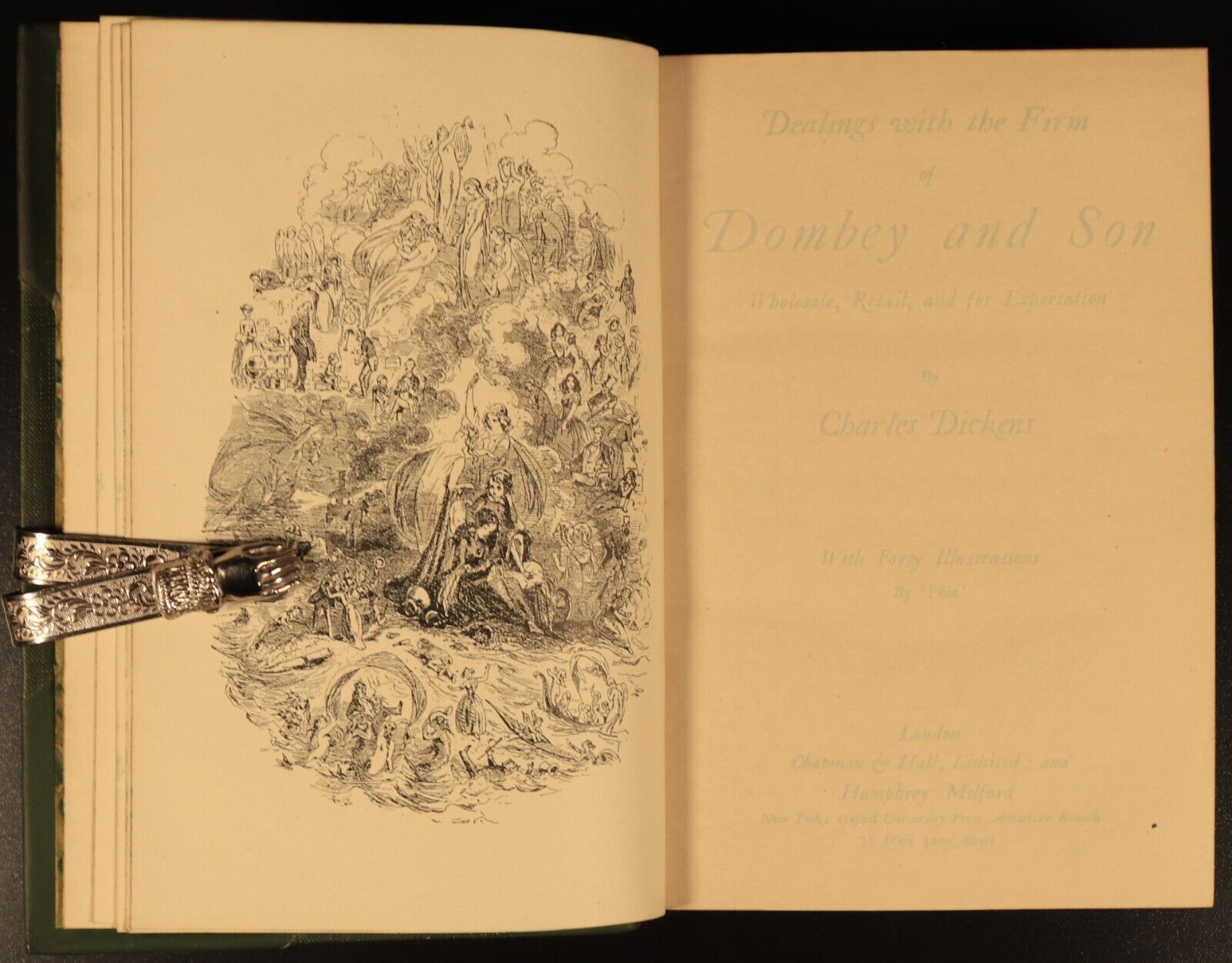 c1930 Dombey & Son by Charles Dickens Antique British Fiction Book Fireside