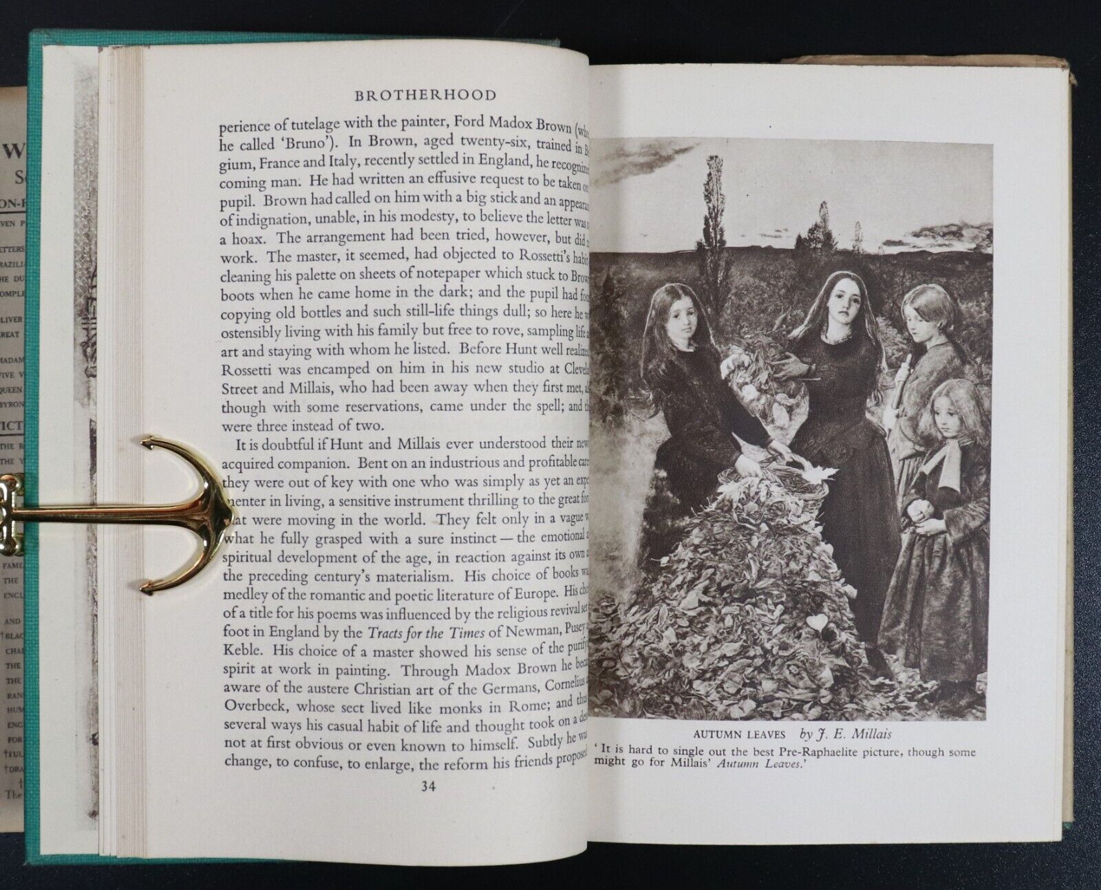 1943 The Pre-Raphaelite Dream by William Guant Art History Book Illustrated