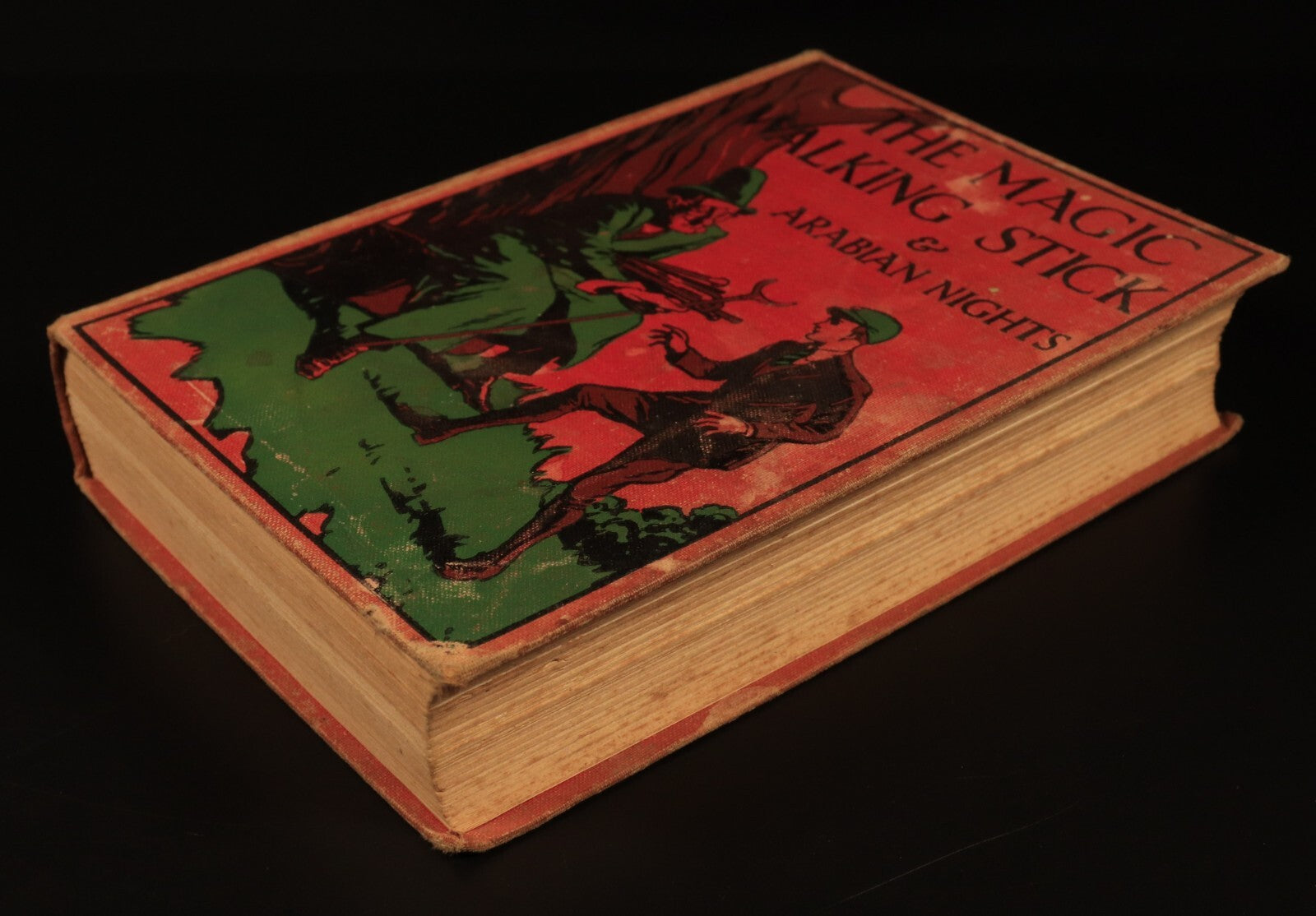c1935 The Magic Walking Stick & Arabian Nights Antique Fiction Childrens Book - 0