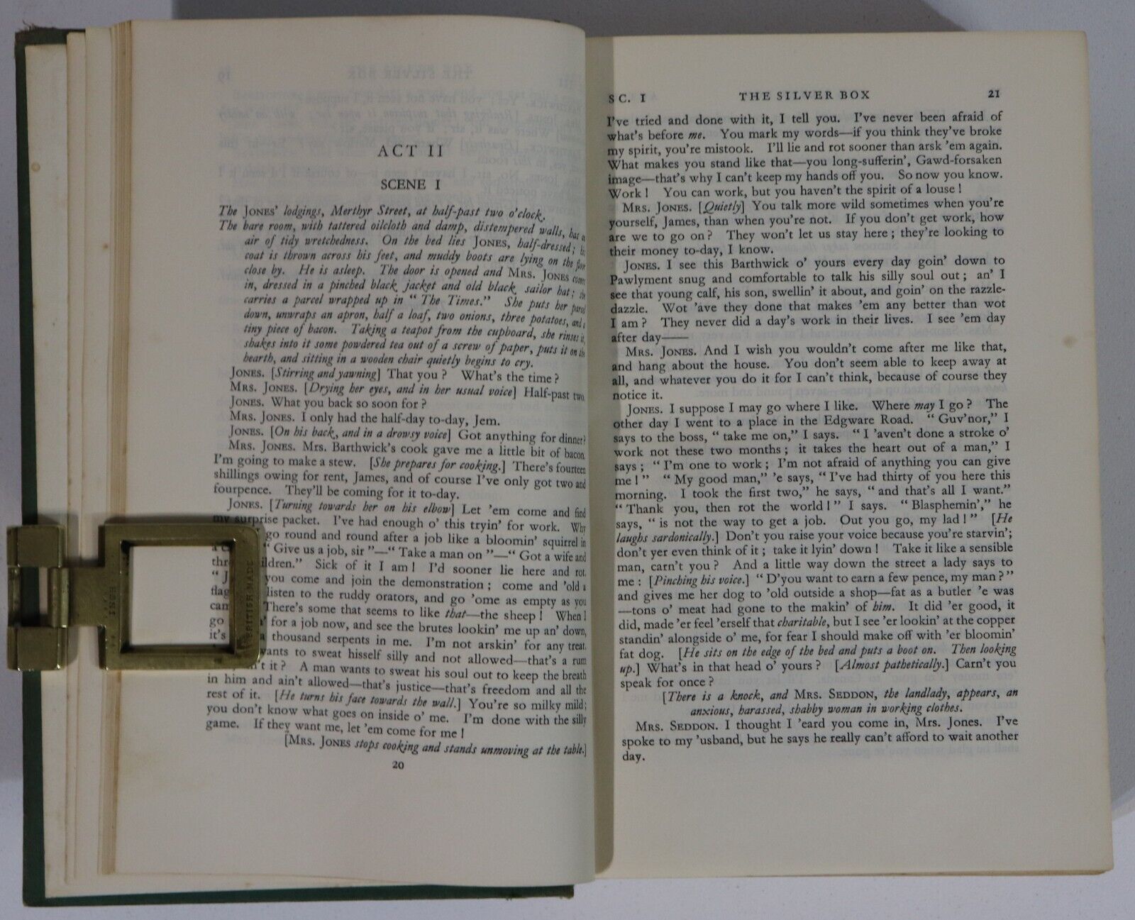 1929 The Plays Of John Galsworthy Antique British Theatre & Literature Book