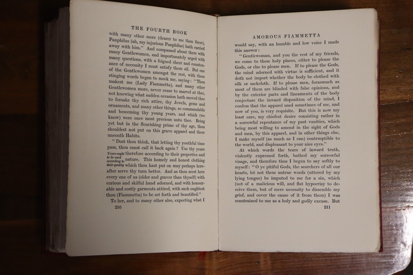 1926 Amorous Fiammetta by Giovanni Boccacci Antique Italian Fiction Book