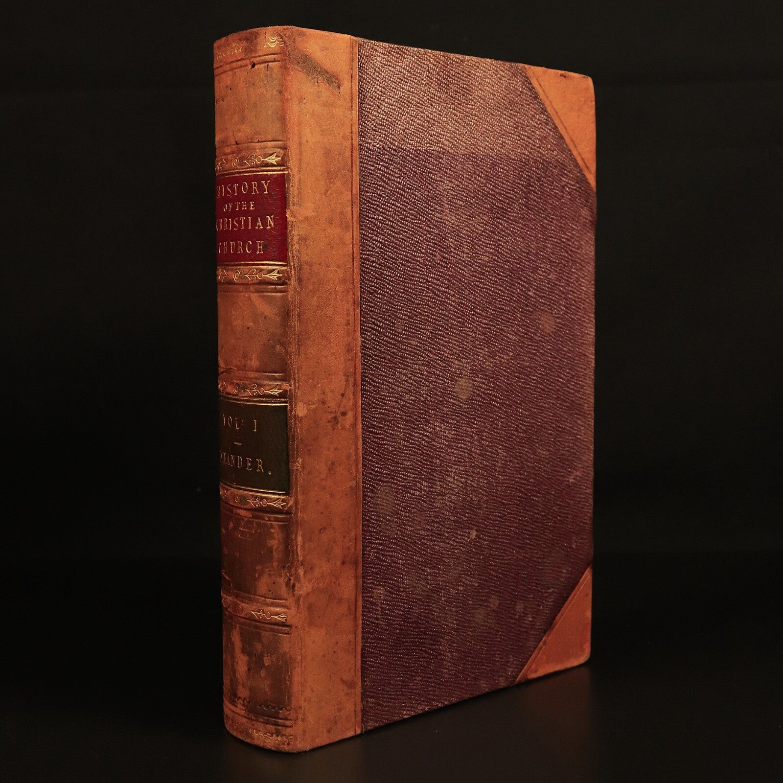 1851 History Of Christian Church Apostles by A. Neander Antique History Book
