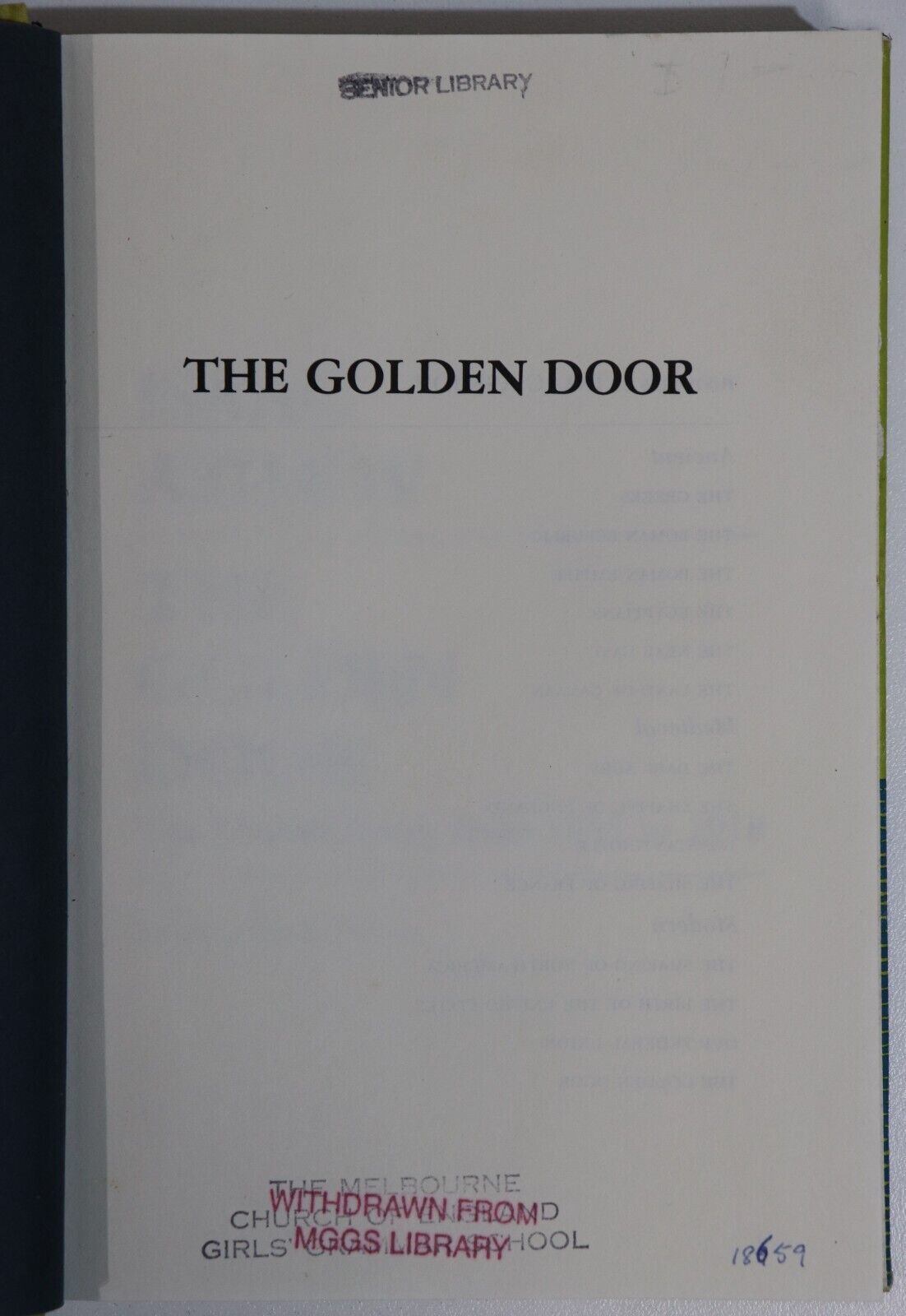 1977 The Golden Door by Isaac Asimov Vintage American History Book