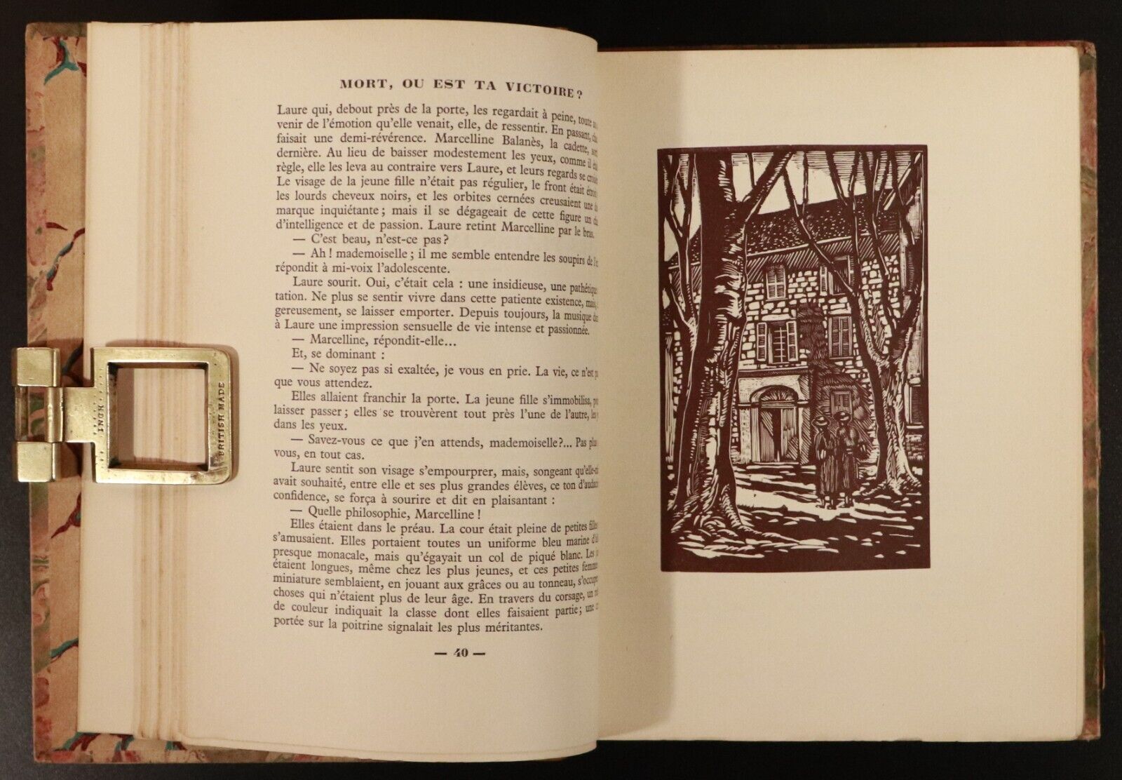 1934 Mort, Où Est Ta Victoire? Ltd Edition French Fiction Book Fine Binding
