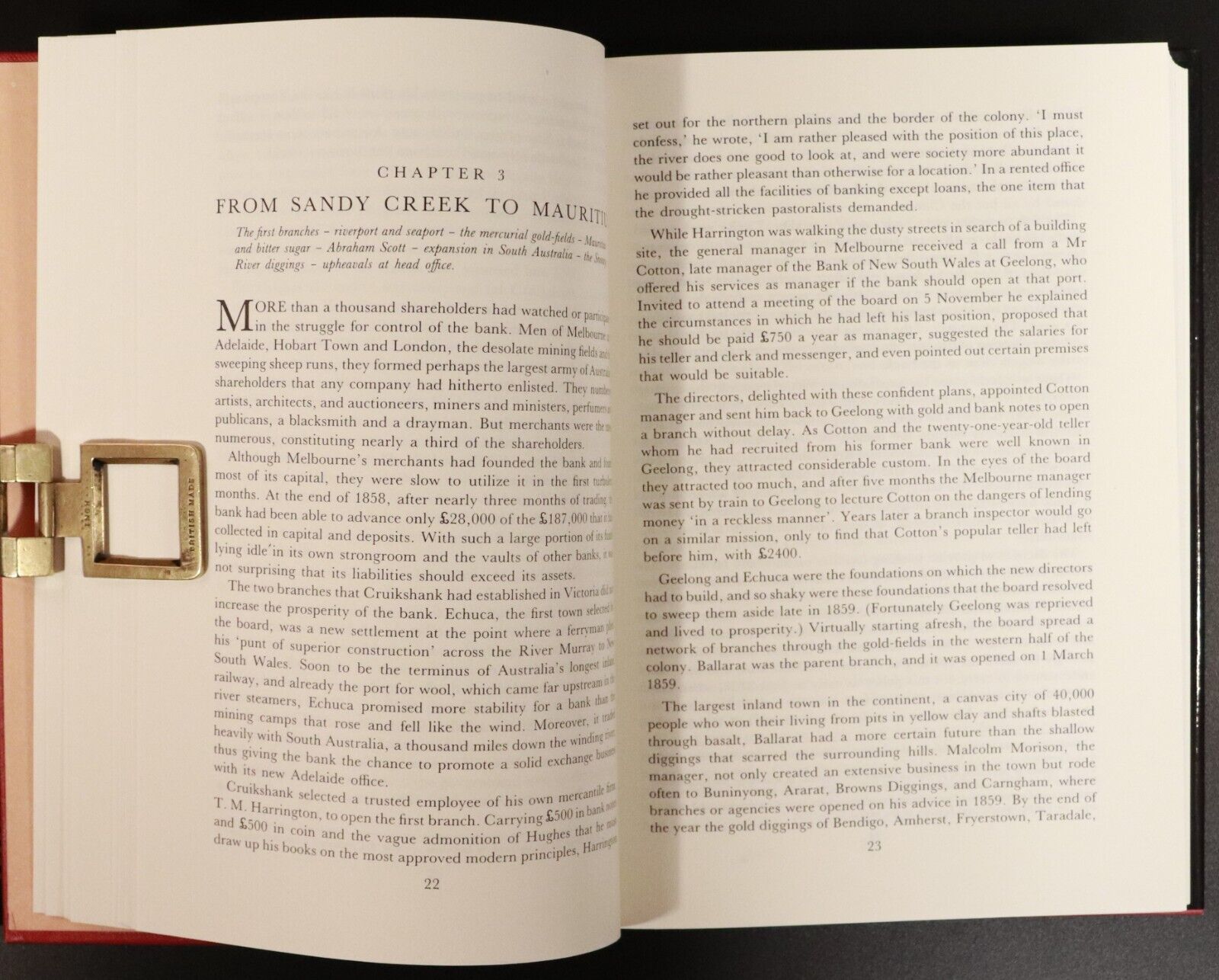 1983 Gold & Paper History Of The National Bank G Blainey Australian History Book