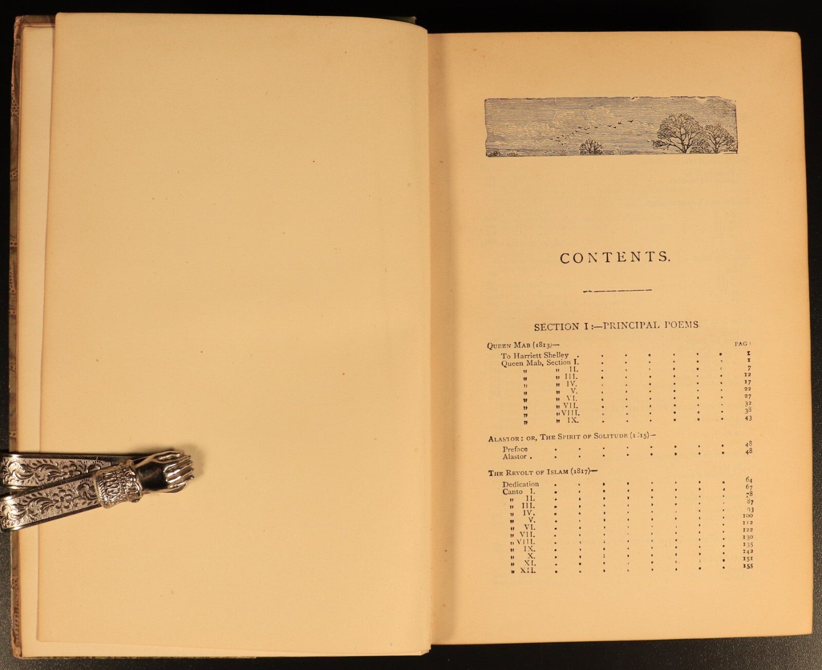The Poetical Works Of Percy Bysshe Shelley c1895 Rossetti Antique Poetry Book