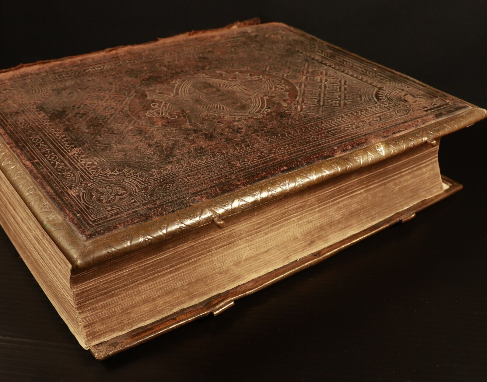 c1880 Brown's Self Interpreting Family Bible Large Antiquarian Illustrated Bible - 0