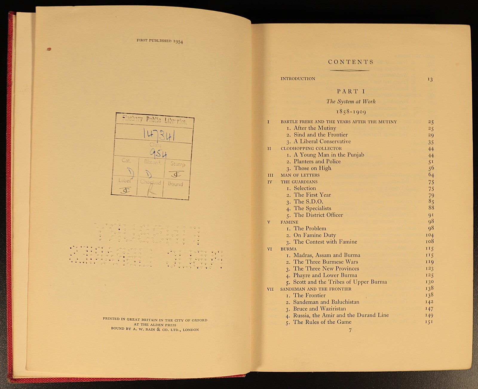 The Guardians Men Who Ruled India 1954 British India Antique History Book