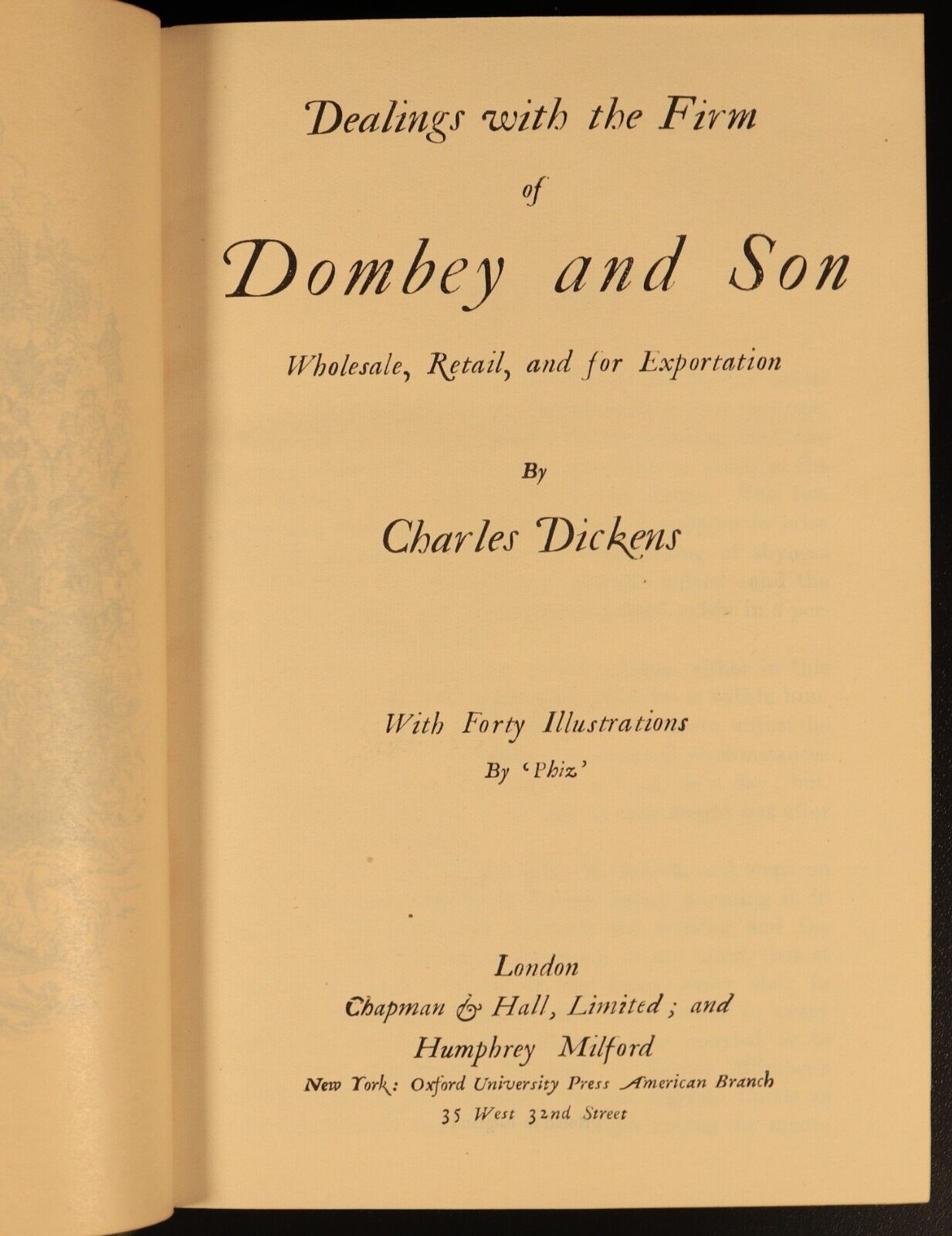 c1930 Dombey & Son by Charles Dickens Antique British Fiction Book Fireside