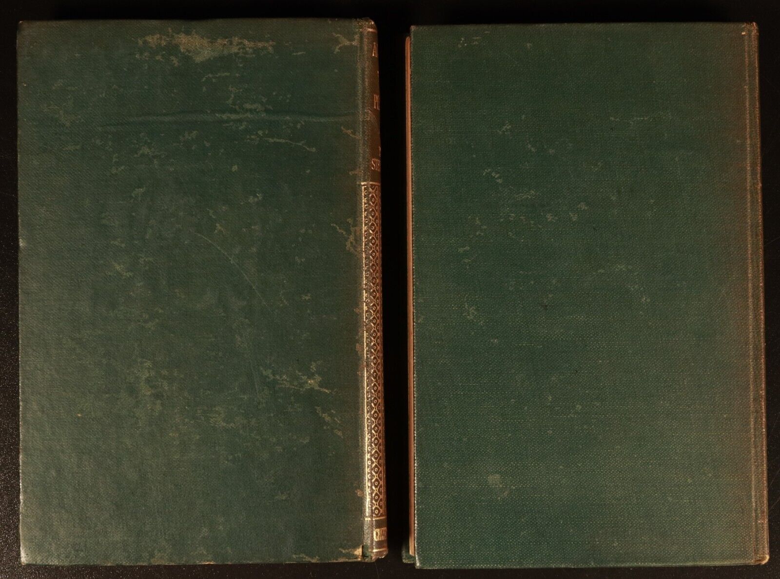 1910 2vol Prince Otto & Across Plains by R.L. Stevenson Antique Literature Books